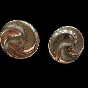 Vintage Sterling Silver 925 MCM Signed Pierced Earrings